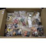 Collection of original Transformers to include 7 mini spies, Brawn, Huffer, Downshirt (mail