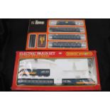 Two OO gauge model railway part train sets to include Lima and Hornby BR High Speed Train set with