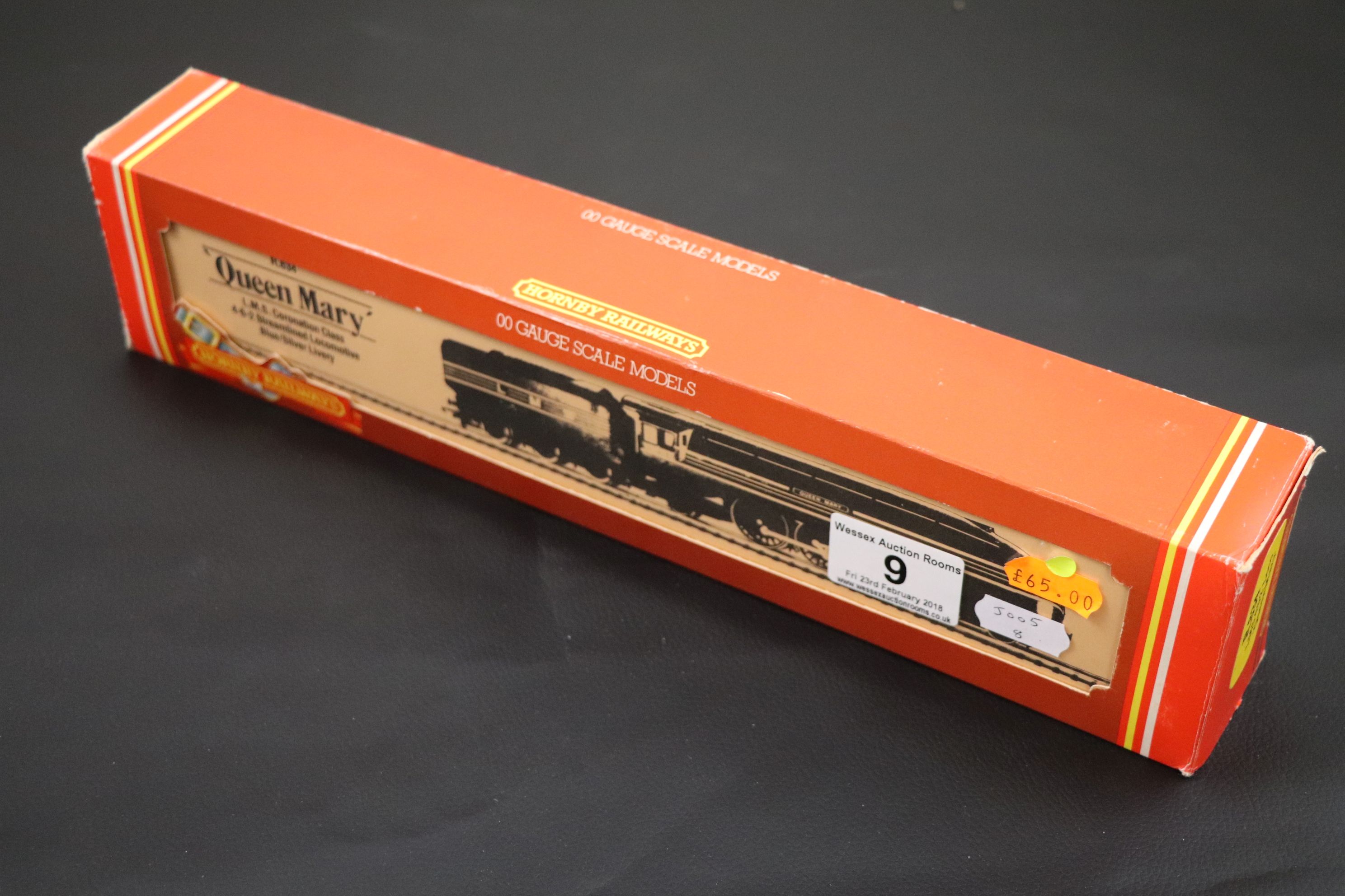 Boxed Hornby OO gauge R834 Queen Mary LMS Coronation Class 4-6-2 Streamlined Locomotive blue/ - Image 2 of 5