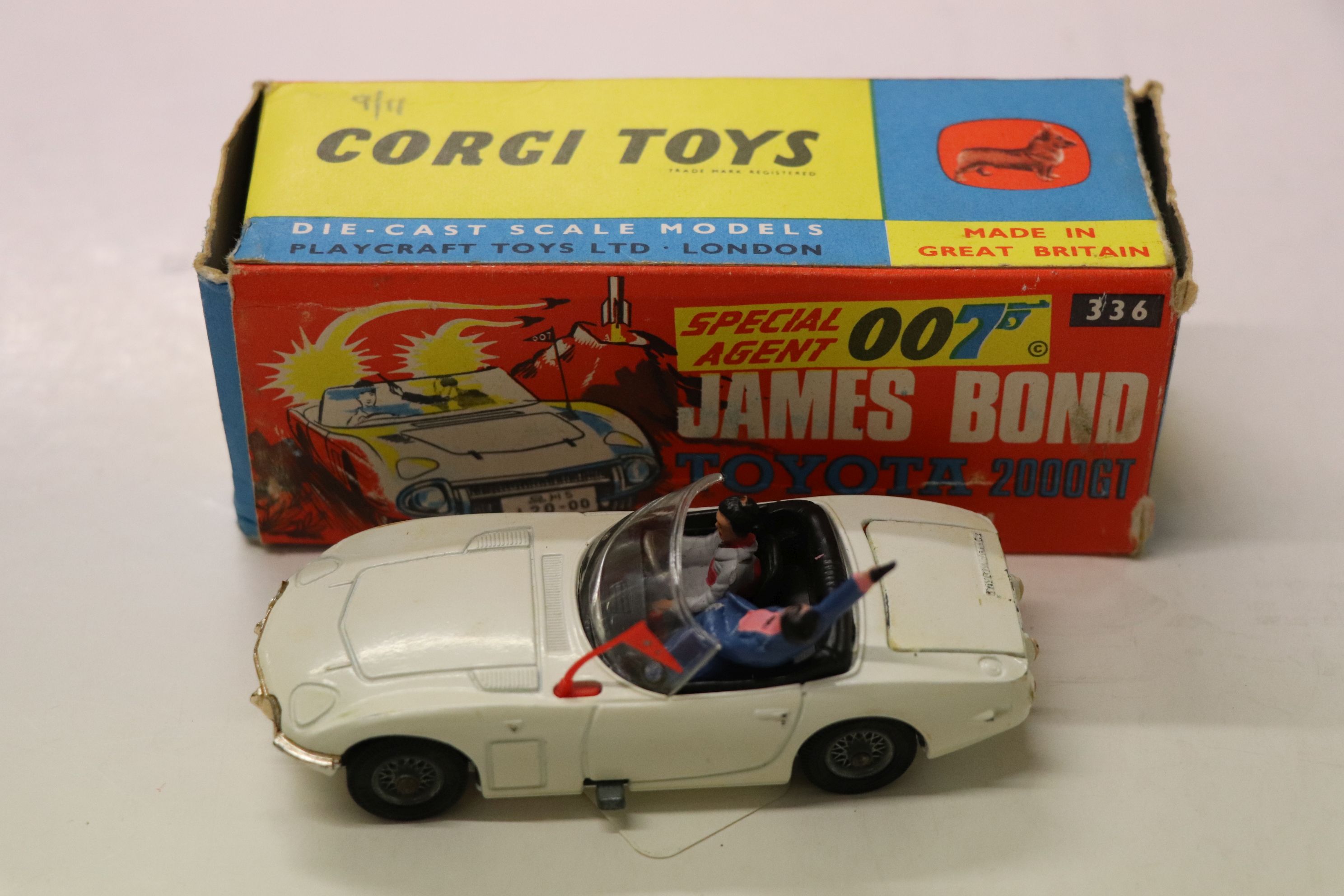 Boxed Corgi 336 James Bond 007 Toyota 2000GT from You Only Live Twice, diecast gd/vg, both - Image 4 of 5