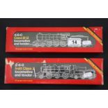 Two boxed Hornby OO gauge engines to include R150 4-6-0 Class B12 Locomotive and tender and R857