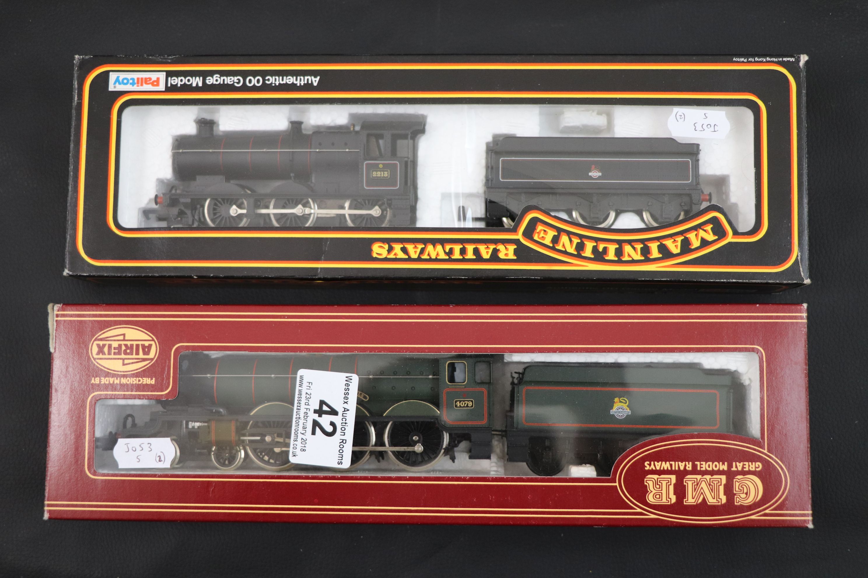 Two boxed OO gauge locomotives to include Mainline Railways 0-6-0 2251 Class Collett Locomotive BR