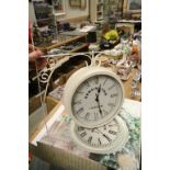 A garden duel face Kensington Station wall clock (boxed & unused)