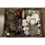 Two boxes of mixed ceramics, glass and collectables