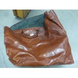 Pair of Ladies Leather Riding Boots and a Leather Carry-all Bag