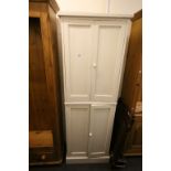 Tall Painted Cupboard with two sets of cupboard doors