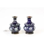 Pair of Doulton Miniature Vases signed to base RB