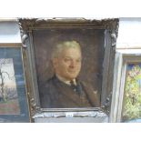 Leonard Frank Skeats (1874-1943) Ex Mayor of Bath oil on board, approximately 40cm by 32cm