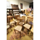 Set of Six Mid 20th century Oak Dining Chairs