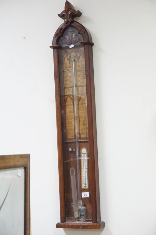 Mahogany cased Admiral Fitzroy's Barometer for restoration
