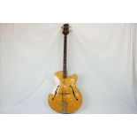 Very Rare Besson ' Aristone ' V4 ST Bass Guitar, Maple, signed label, serial number SB/5867