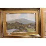 RD Sherrin watercolour An Extensive View of Dartmoor gilt framed & glazed