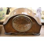 Smiths Enfield wooden mantle clock with Westminster chimes