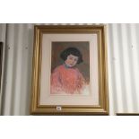 Framed & glazed Oil painting of a Child, signed Alfred Billinghurst