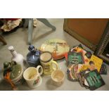 Quantity of Ceramics including Royal Doulton Dickens Ware Plate, Musical Tankard, Whiskey Decanters,