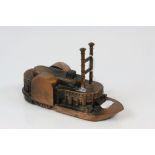 American Steamboat cast money box with copper effect by Banthrico Inc Chicago