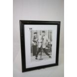 Two Framed and Glazed Photographic Prints - Elvis and Bob Dylan Poster