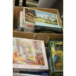 Two large boxes of Jigsaw Puzzles