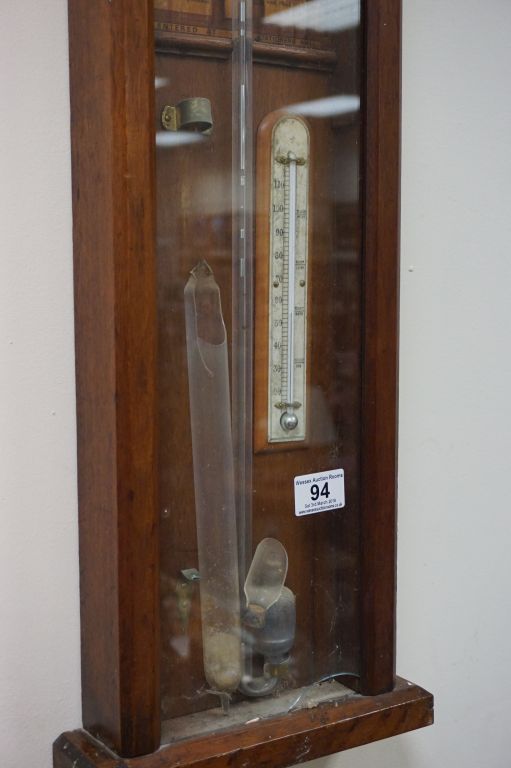 Mahogany cased Admiral Fitzroy's Barometer for restoration - Image 2 of 3