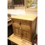 Mexican Pine Cupboard with Single Drawer