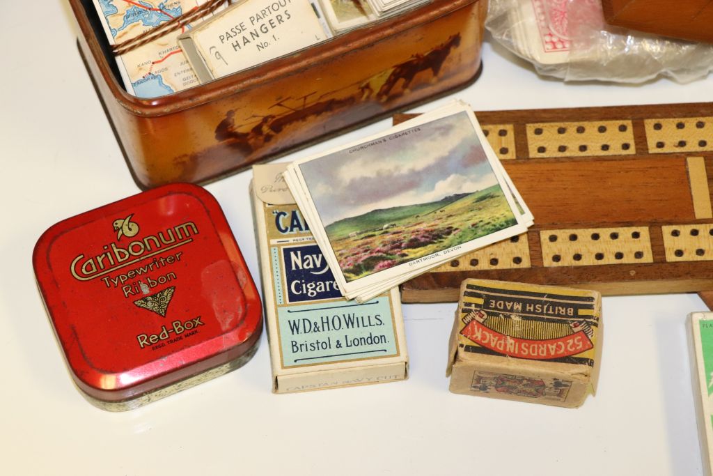 A shoe box of cigarette cards, Kensitas flowers and playing cards - Image 4 of 5