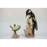 Goebel Woodpecker & a Blue Tit