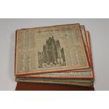 A collection of 19th Century French Almanach Poste et Des Telegraphes Calendars, 1449-1894 (