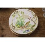 Caverswall China Full set of 12 Month plates with designs by John Ball from The Country Diary of