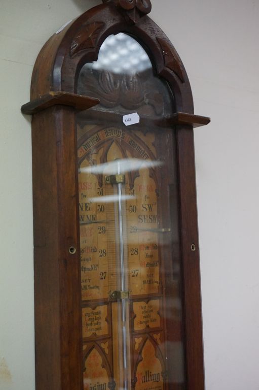 Mahogany cased Admiral Fitzroy's Barometer for restoration - Image 3 of 3