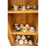 Twenty Cabinet Cups and Saucers including Royal Crown Derby, Doulton, Russian Hand Decorated,