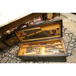 Victorian Pine Tool Box with Tools