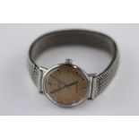 Gents stainless steel Omega Seamaster Automatic. Comes with vintage expandable mesh strap.