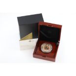 Cased Royal Mint UK Queens Diamond Jubilee £5 Gold Proof coin 39.94g with certificate and outer