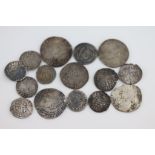 15 Hammered Silver coins, all detector found