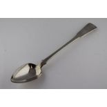 A George III silver fiddle pattern basting spoon, London 1811 makers initials indistinct, possibly