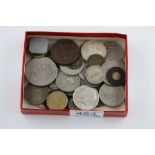 Collection of vintage UK & World coins to include Victorian & Silver