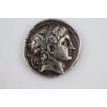 Macedonia Demetrius Poliorcetes Silver Tetradrachm (306-283) B.C