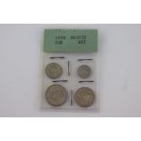 1896 Maundy set of four Silver coins