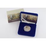 Cased Westminster Cook Island Silver proof Ten Dollar Battle of Trafalgar 200th Anniversary, ltd