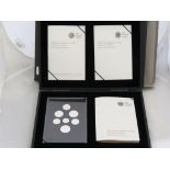 Silver Proof collection cased set of seven 2008 Emblems of Britain coins with COA