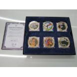 Westminster Collection cased set of six Numisproof Year in the Life of Queen Elizabeth II Limited