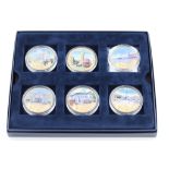 Numisproof collection Limited edition set of six medallions showing London Skyline & Buckingham