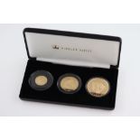 Cased Jubilee Mint solid 22 carat Gold Coin Collection - The Platinum Wedding Anniversary comprising