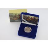 Two cased Royal Mint 2005 Silver proof coins to include The Battle of Trafalgar & Nelson, both with