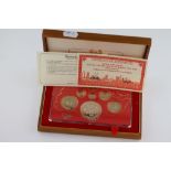 Cased Singapore Mint proof coin set 1980 with COA