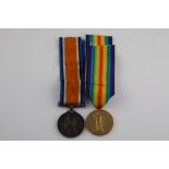 WW1 Victory and British War Medal Pair Issued To 2. Lieut R.H. Skinner With Medal Ribbons.