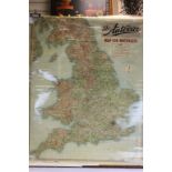 Large vintage Autocar Map for Motorists