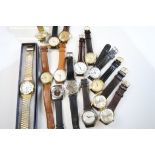 Collection of vintage gents mechanical wristwatches to include; Bifora, Royce, Audax, Accurist