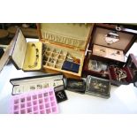 Large box of vintage and other costume jewellery etc to include Silver