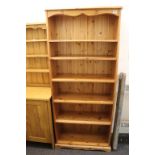 Modern Pine Tall Bookcase